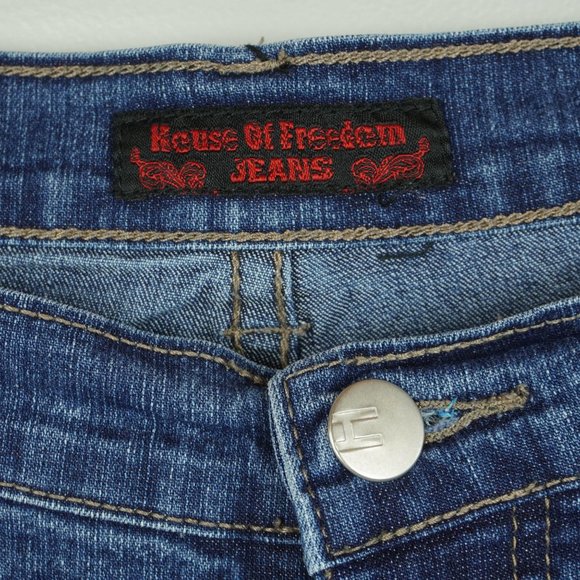 House of Freedom Dark Wash Jeans Size 16T - Picture 5 of 10